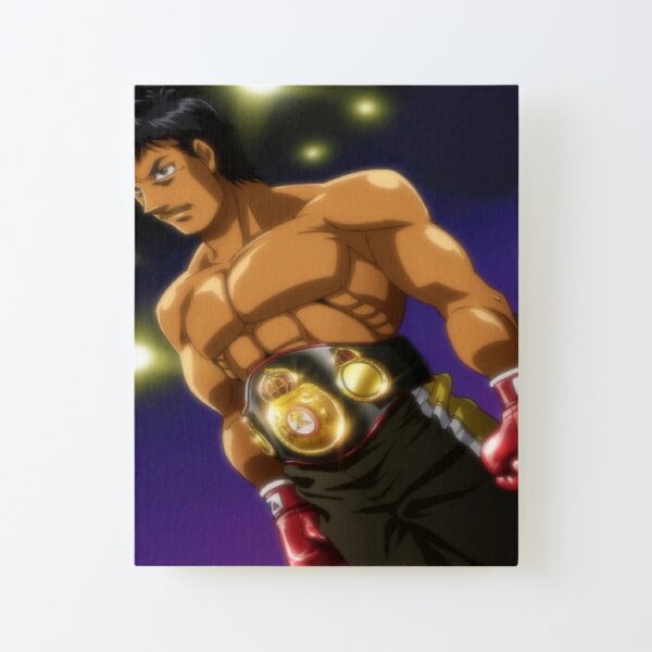 Angry Takamura Boxer Mounted Print by LarcherNoel in 2023