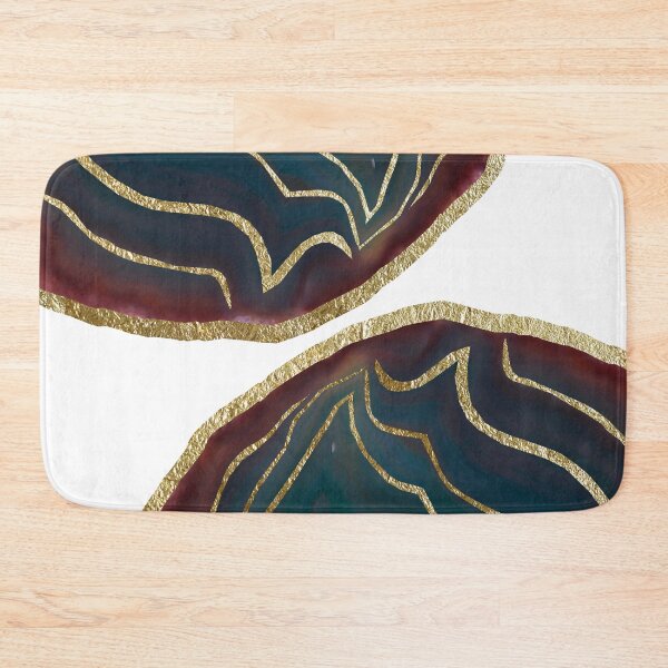 Item preview, Teal Red Agate Gold Glam #1 (Photo of Foil Only - Not Reflective) designed and sold by Anita's & Bella's Art.