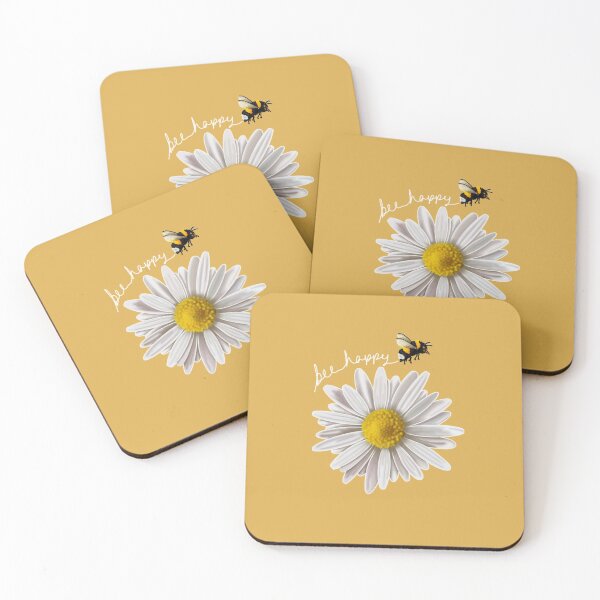 Item preview, Bee happy... -Bee with flower design, happy, positivity, cute designed and sold by AlmightyClaire.