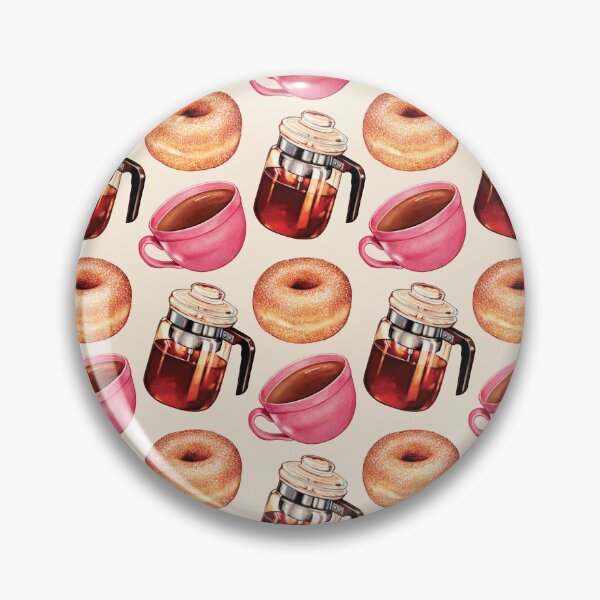 Item preview, Coffee Donuts & Percolator Pattern designed and sold by Kelly  Gilleran.