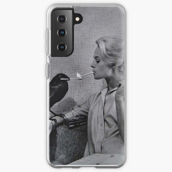 Tippi Hedren having her cigarette lit by a crow on the set of The Birds Samsung Galaxy Soft Case