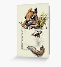 Pocket chipmunk Greeting Card