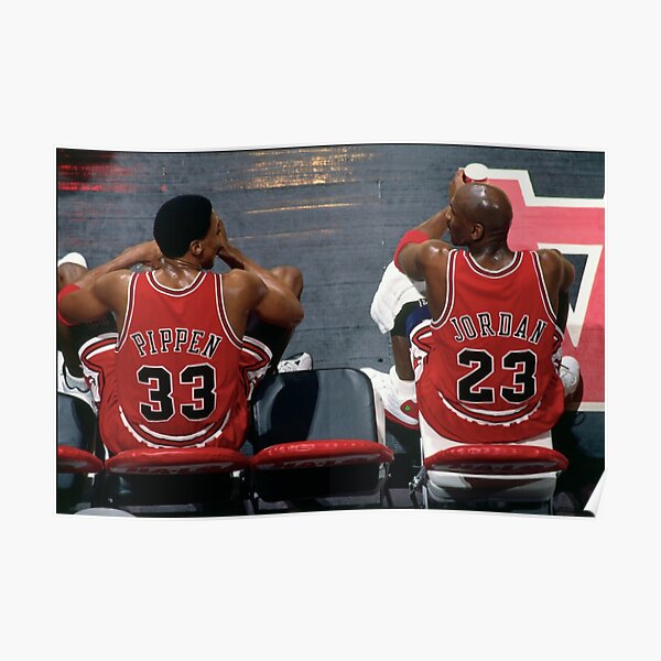 Scottie Pippen and Michael Jordan Poster