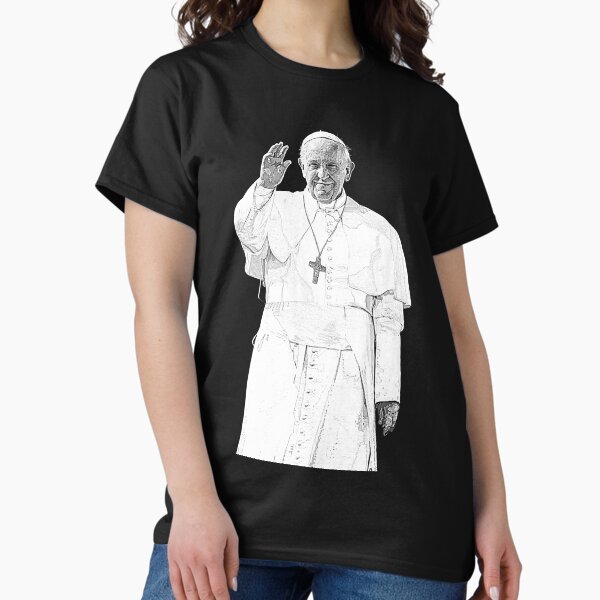 Artikel-Vorschau von Papst Franziskus ist hier, designt und verkauft von Garaga.