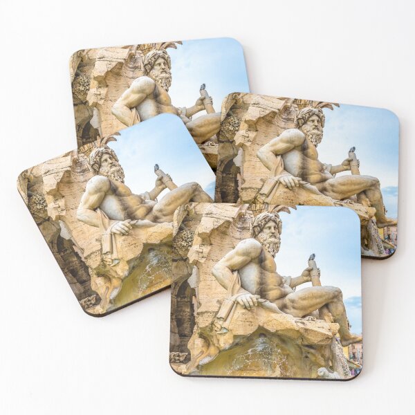 Item preview, Rome, Italy. River god Ganges representing Asia, at the Fountain of Four Rivers (Fontana dei Quattro Fiumi) in Piazza Navona designed and sold by debbieannpowell.