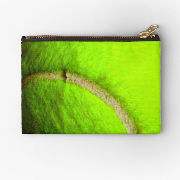 Tennis Ball Yellow Zipper Pouch