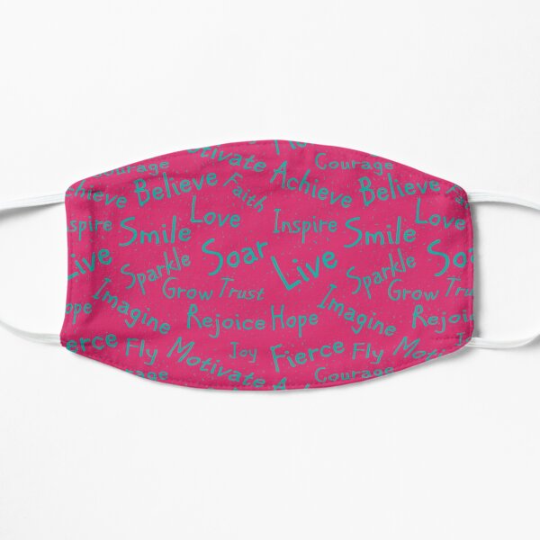 Inspirational Words Flat Mask