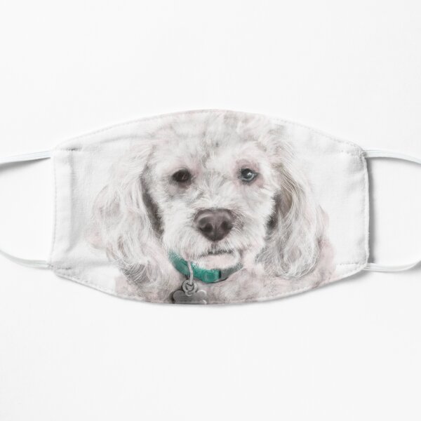A very serious cockapoo dog Mask