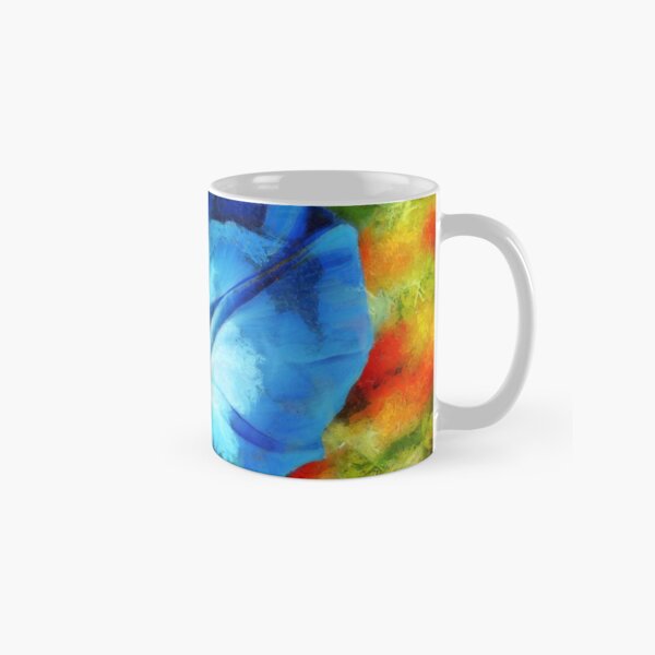 Heavenly Blue Morning Glory Flower to Brighten Your Mood Classic Mug