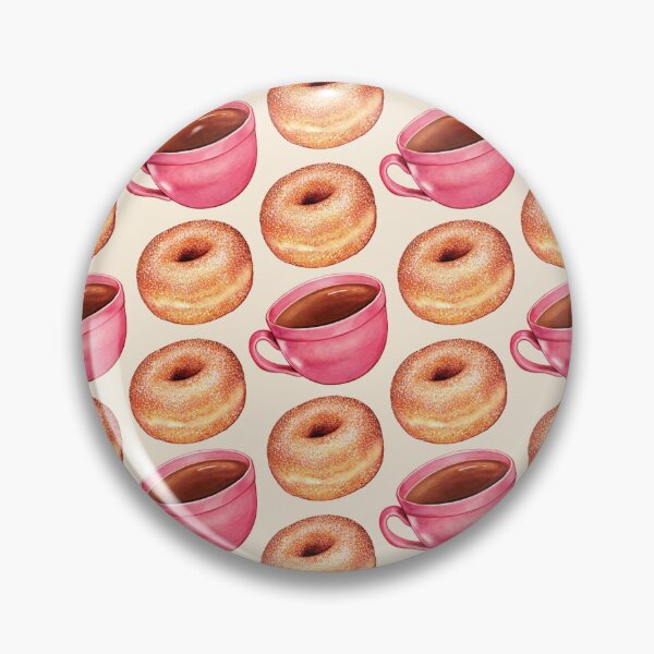 Item preview, Coffee & Sugar Donuts Pattern designed and sold by Kelly  Gilleran.