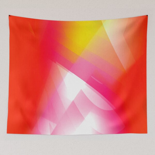 Item preview, Harvest Neon Pink Red Yellow Orange Abstract designed and sold by mwagie.