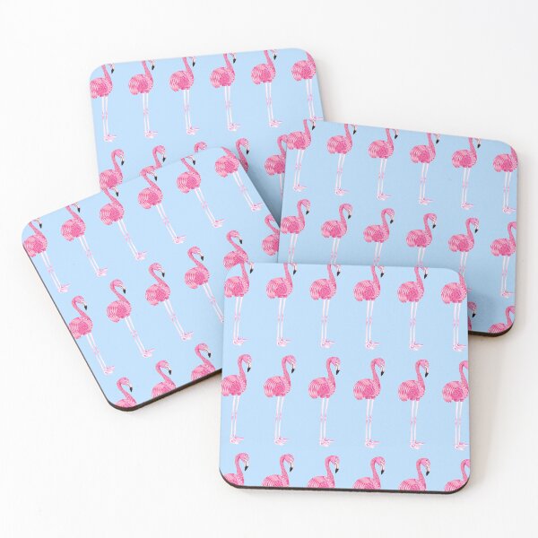 Item preview, Flamingo Pattern Pale Blue designed and sold by Free-Spirit-Meg.