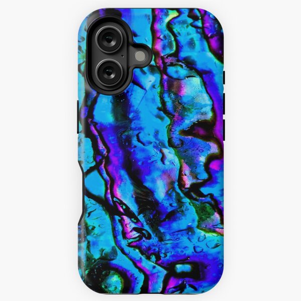 Item preview, Iridescent Metallic Marbled Turquoise Green Purple Blue designed and sold by mwagie.