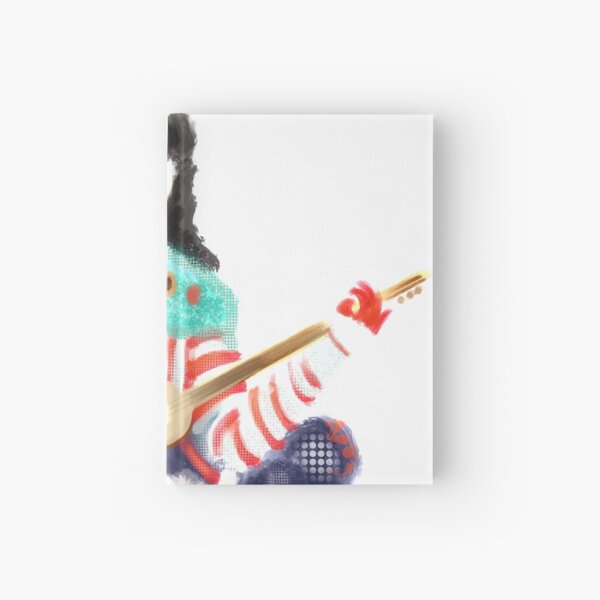Persian Woman Playing Guitar Hardcover Journal