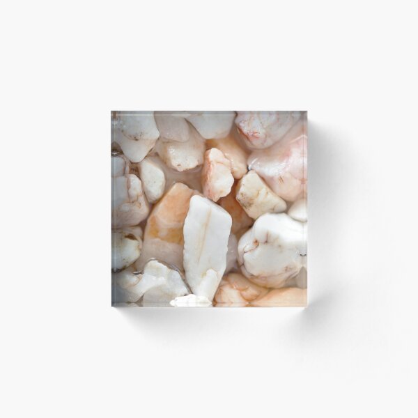 Pink Stones Acrylic Block