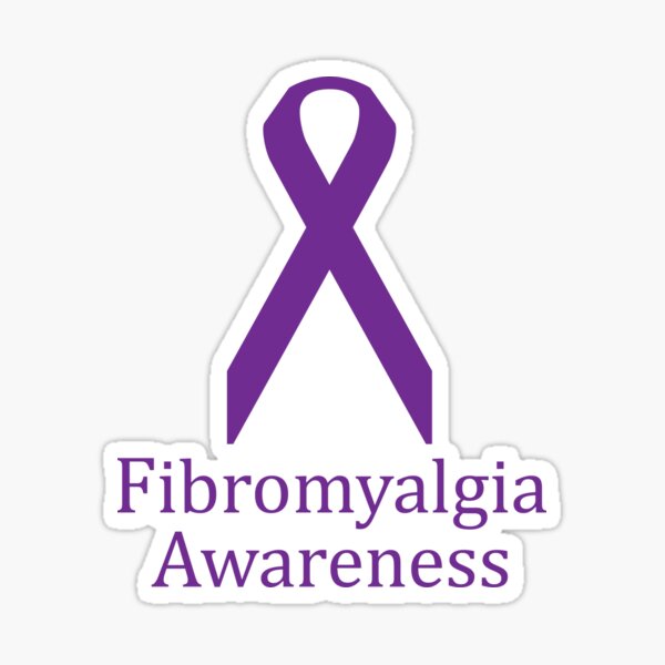 Purple Ribbon - Fibromyalgia Awareness Sticker