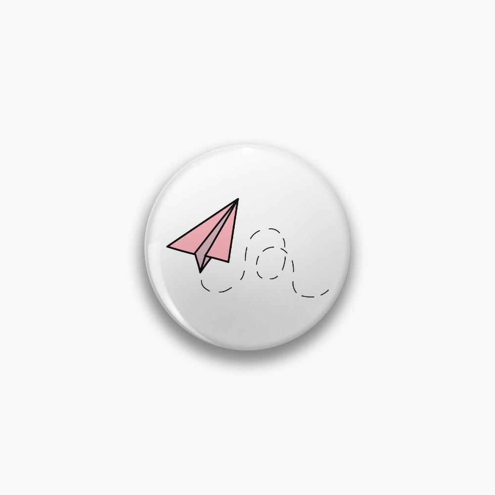 "Minimal Pink Paper Airplane" Sticker for Sale by rayokay | Redbubble