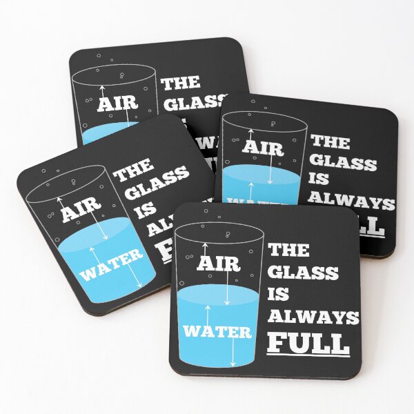 Item preview, The glass is always full. designed and sold by OffensiveFun.