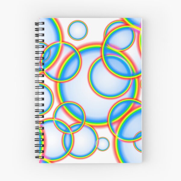 Item preview, Rainbow Circles on White designed and sold by pattypattern.