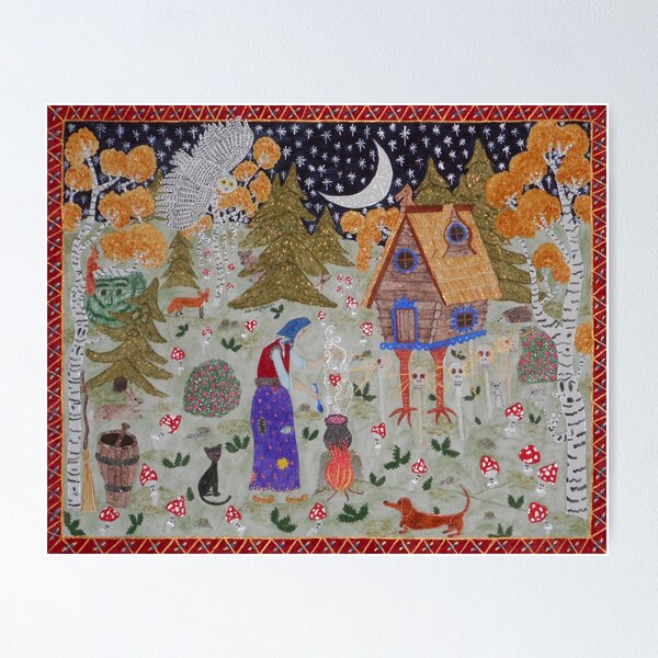 Aperçu de l'œuvre La forêt enchantée de Baba Yaga créée et vendue par DebiCady.