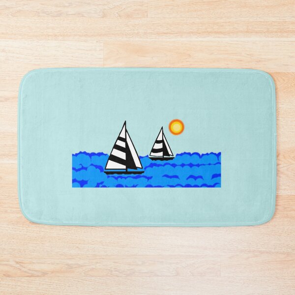 Item preview, two sailboats the sea and the sun designed and sold by loiret1958.