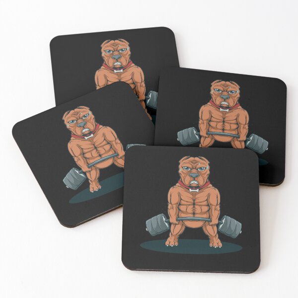 Item preview, Funny Squat Body Builder Bulldog Sport Training Muscle Dog Weight Lift Fitness Workout Gym Fanatic designed and sold by UniQueensShop.