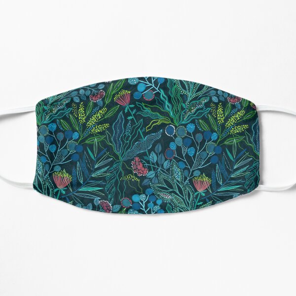 Australian plants and flowers Flat Mask