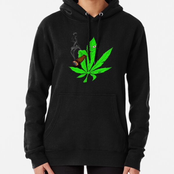Pot Leaf Heart Love Weed Marijuana Ganja Smoke Toke Hoodie Pullover Sweatshirt 
