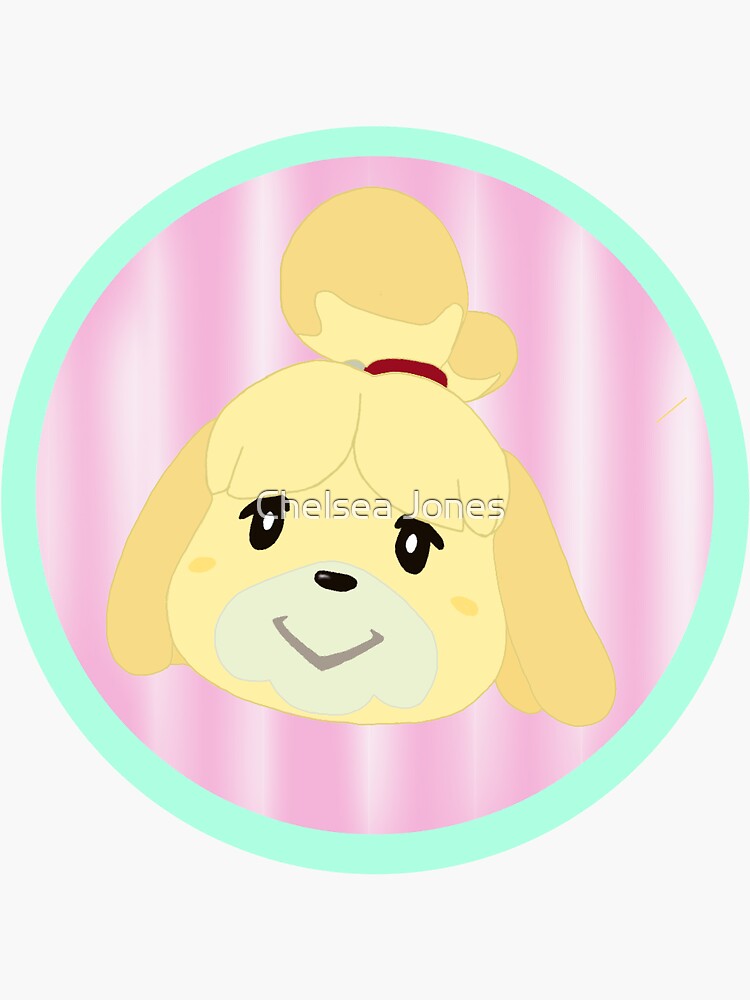 "Animal Crossing Isabelle sticker" Sticker by cajartwork | Redbubble