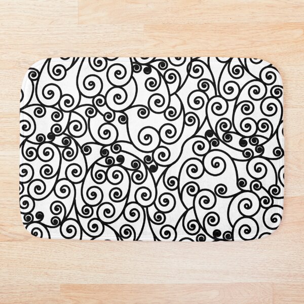 Item preview, White/black scrolls designed and sold by Randoprint.