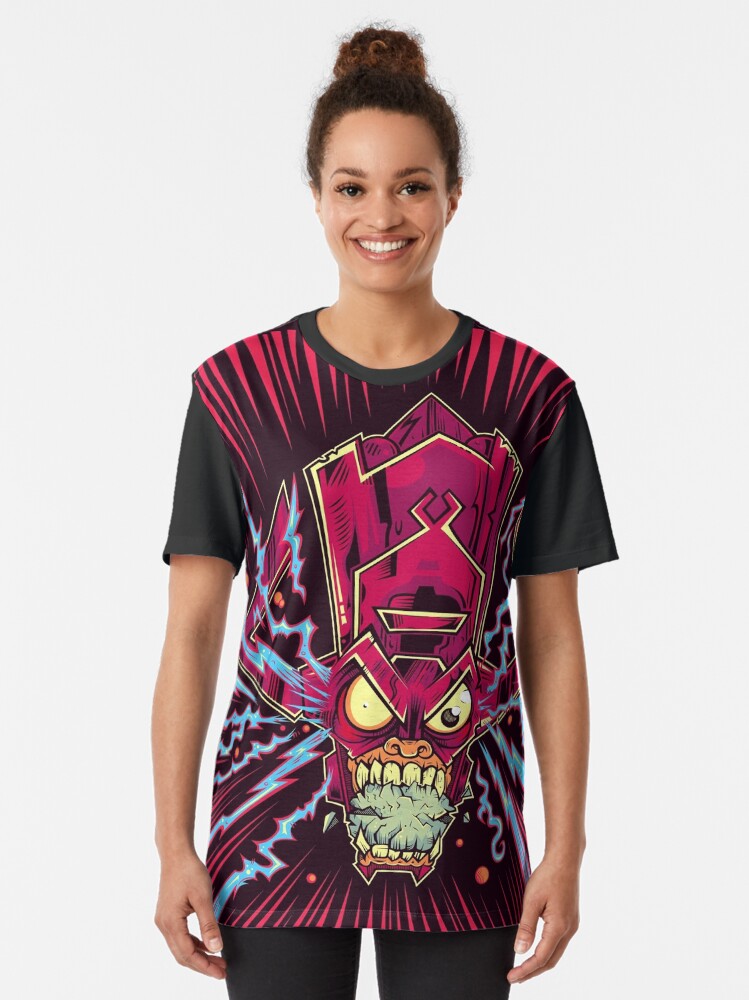 Thumbnail 2 of 5, Graphic T-Shirt, FEED ME YOUR PLANETS designed and sold by strangethingsA.