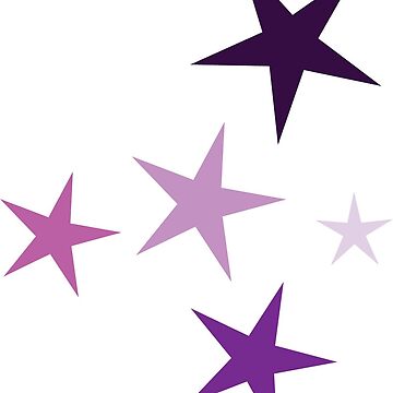 Purple Star Set Sticker for Sale by cattyhauck