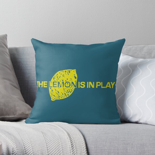 The Lemon is in Play Throw Pillow