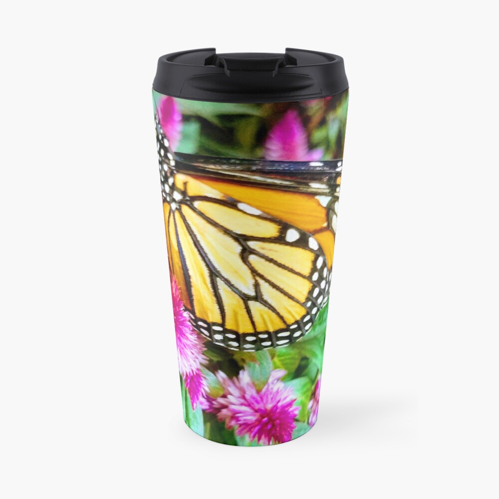 Monarch Butterfly Profile Travel Mug
