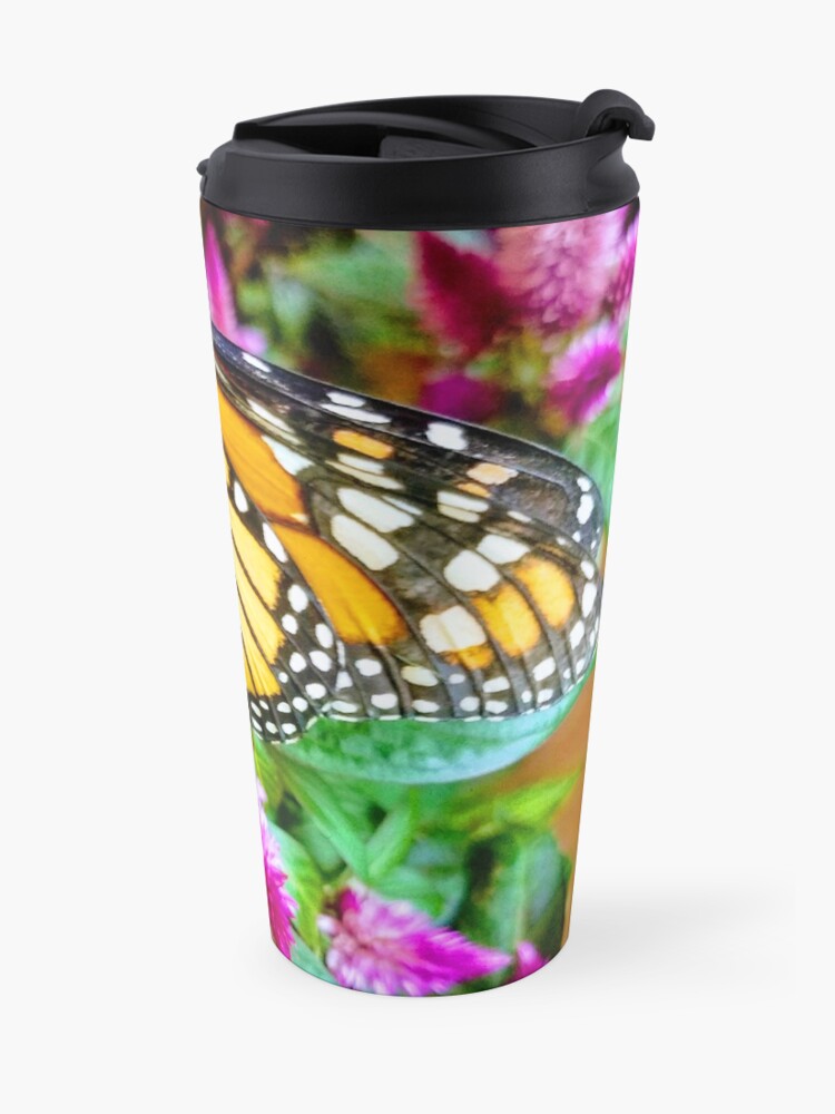 Alternate view of Monarch Butterfly Profile Travel Mug