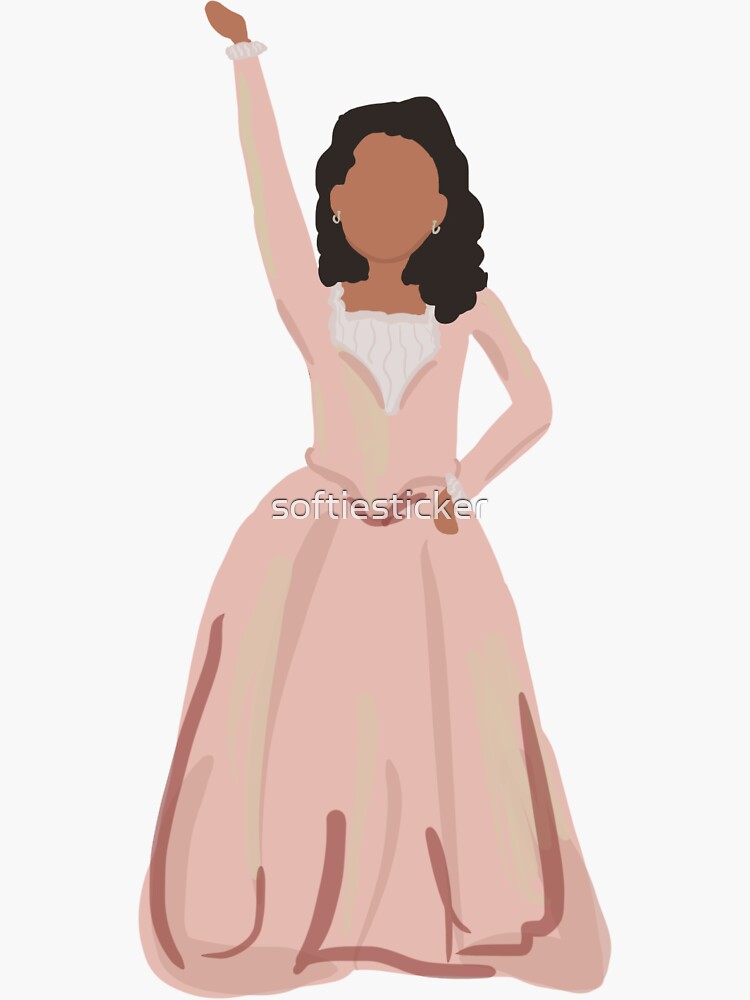 Angelica Schuyler Hamilton Fanart Sticker For Sale By Softiesticker Redbubble