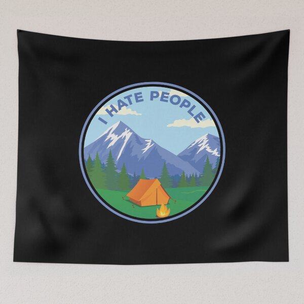 Item preview, Tent Camping Humor - I Hate People designed and sold by EstelleStar.