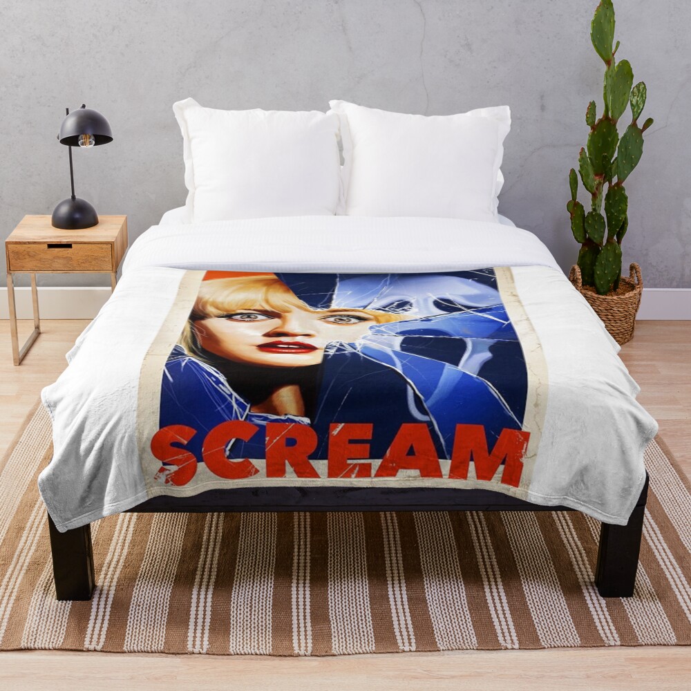 "Scream Movie Poster" Throw Blanket for Sale by aeuvre Redbubble