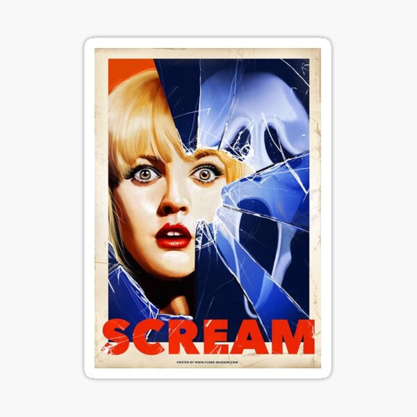 Scream Movie Poster Sticker