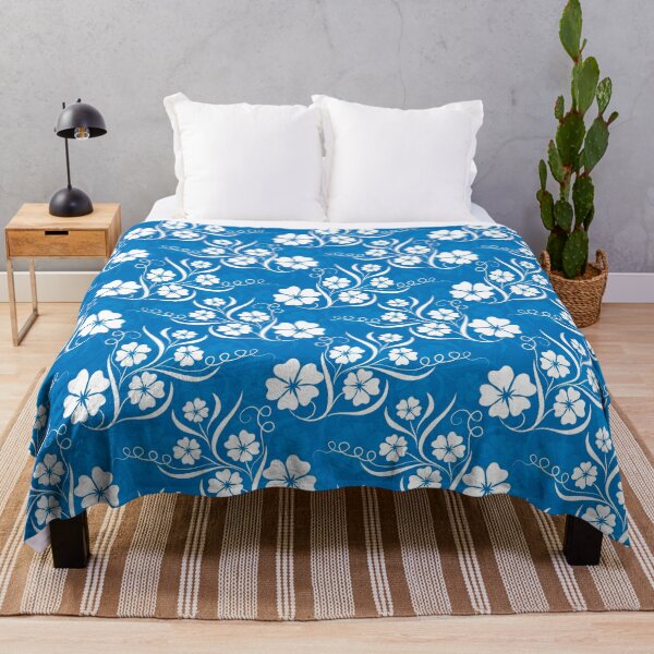 Item preview, Floral Pattern, Swirls, Flowers, blue, blooms designed and sold by Logic72.