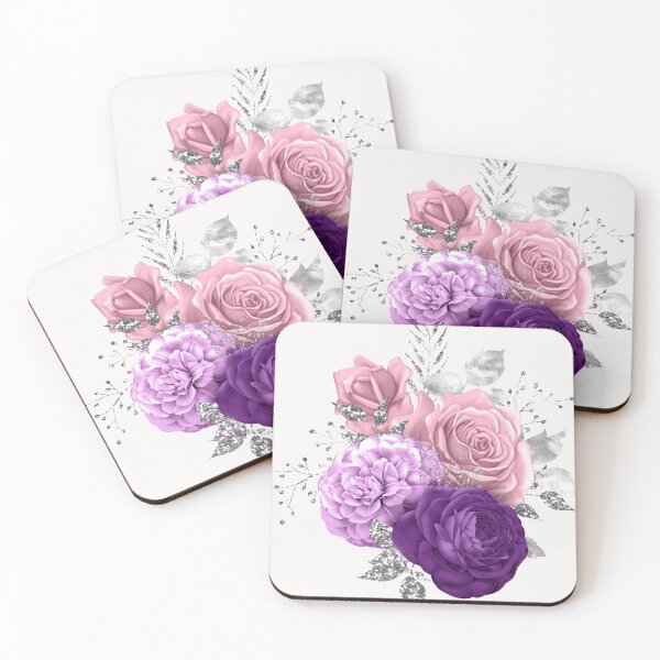 Item preview, Flower Bouquet Shades of Purple and Pink designed and sold by PupnkittyMania ⭐⭐⭐⭐⭐.