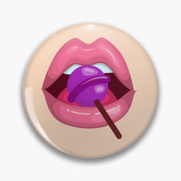 Item preview, Womens Funny Sexy Lipstick Lips With Lollipop designed and sold by UniQueensShop.