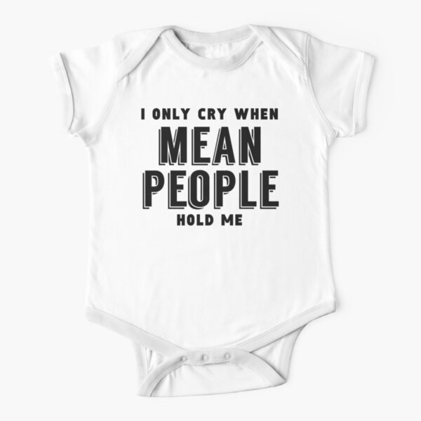 Boys Girls I Only Cry When Ugly People Hold Me Teen Youth Hoodies Black