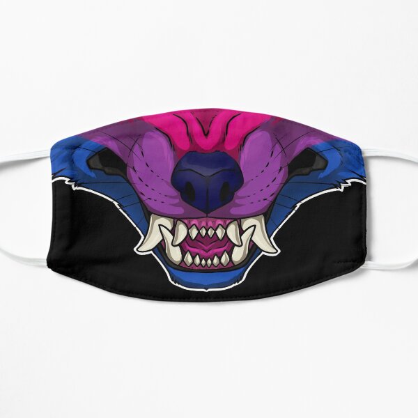 Bisexual Wolf Snarl Flat Mask