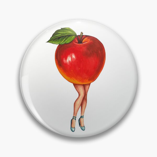 Item preview, Fruit Pin-Up: Apple Girl designed and sold by Kelly  Gilleran.