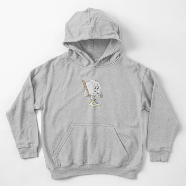Athletics Baseball Guy Kids Pullover Hoodie