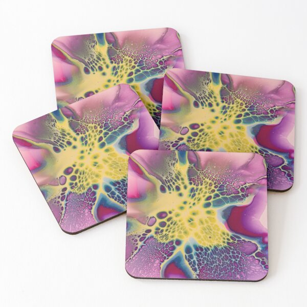 Item preview, Magenta, Blue, and Yellow Abstract Flower by Crystal Coast Originals designed and sold by CrystalCoast.