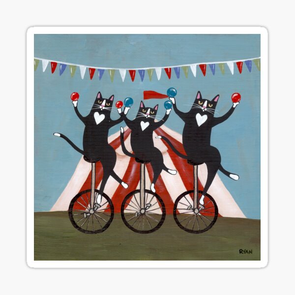 The Circus Jugglers Sticker