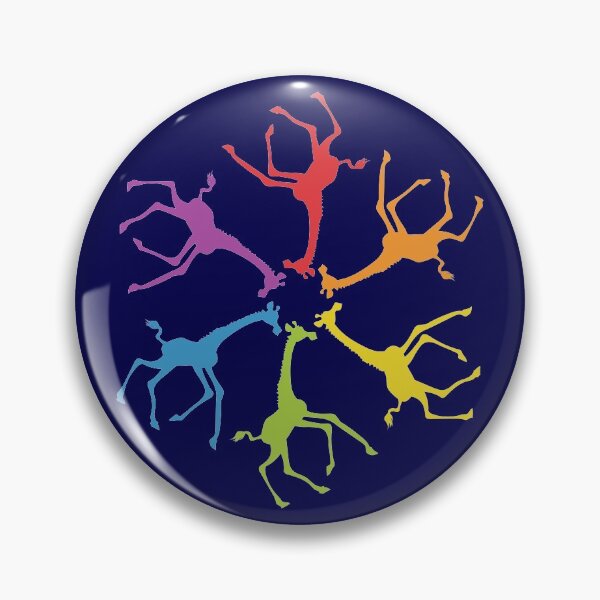 Item preview, Color: Giraffe Rainbow Pinwheel designed and sold by Peppermint Narwhal.
