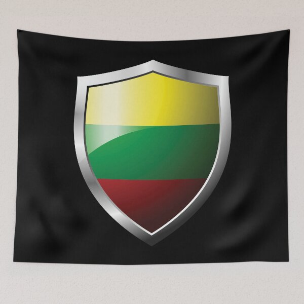 Item preview, Strong Lithuania Flag Shield Country designed and sold by HelloFromAja.